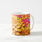 Mug Fleurs jaunes (Devant droit)