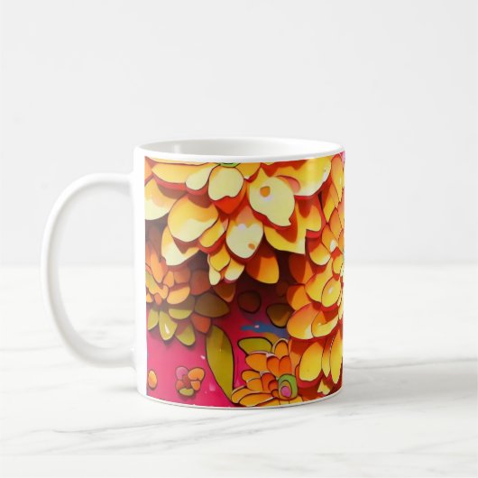 Mug Fleurs jaunes (Gauche)