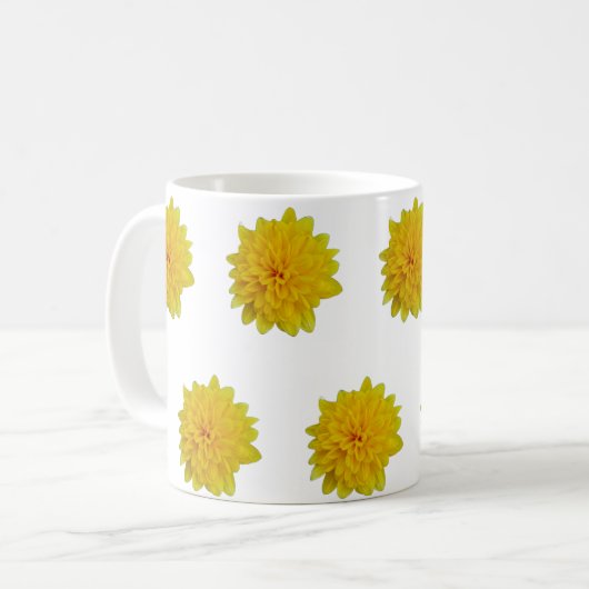 Mug Fleurs jaunes (Devant gauche)