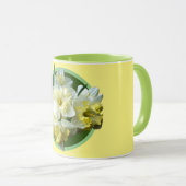 Mug Fleurs jaunes blanches de narcisse de jonquilles (Devant droit)