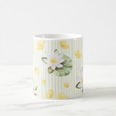 Mug Fleurs Jaunes Blanches Rayures (Centre)