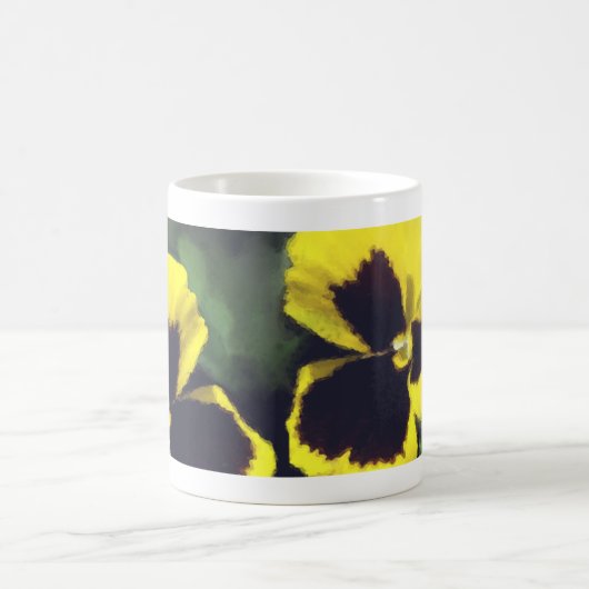 Mug Fleurs jaunes de pensée (Centre)