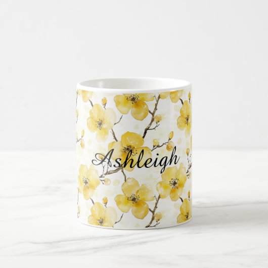 Mug Fleurs jaunes d'or (Centre)