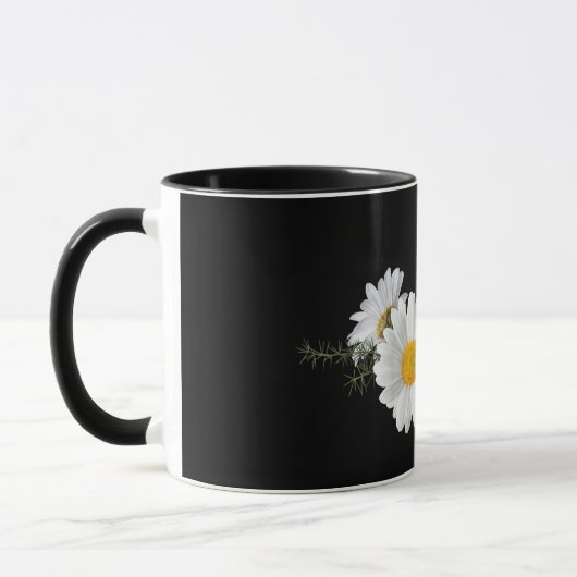 Mug Fleurs jaunes et blanches (Gauche)