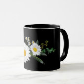 Mug Fleurs jaunes et blanches (Devant droit)