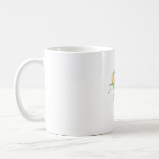 Mug Fleurs jaunes et bleues (Gauche)