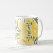 Mug Fleurs Jaunes Sunny (Devant droit)