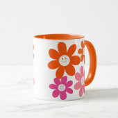 Mug Fleurs jolies Filles (Devant droit)