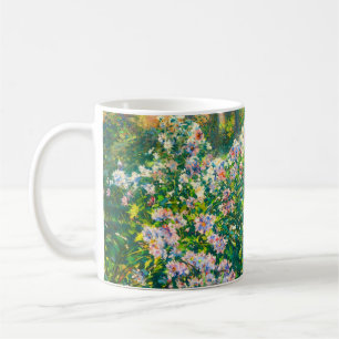 Mug Fleurs jolies vintages Illustration Fleurs blanche
