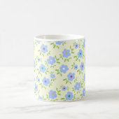 Mug Fleurs Joyeuses Arrière - plans Jaunes (Centre)