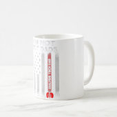 Mug Fleurs Lapin Lapin Face Joyeux Pâques jour Infirmi (Devant droit)