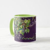 Mug fleurs lilas (Devant gauche)