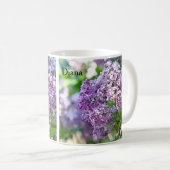 Mug Fleurs lilas (Devant droit)