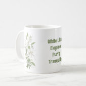 Mug Fleurs Lys Blanches (Devant gauche)