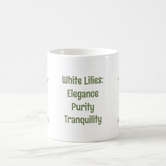 Mug Fleurs Lys Blanches (Centre)