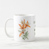 Mug Fleurs Lys orange (Gauche)