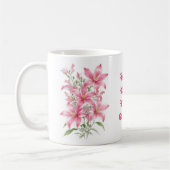 Mug Fleurs Lys Roses (Gauche)