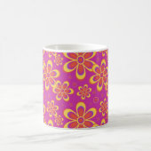 Mug Fleurs Magenta violet Motif sans joint (Centre)