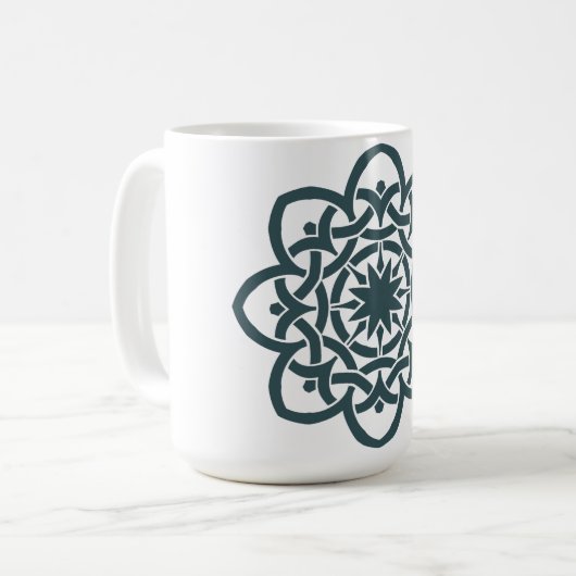 Mug Fleurs Mandala (Devant gauche)