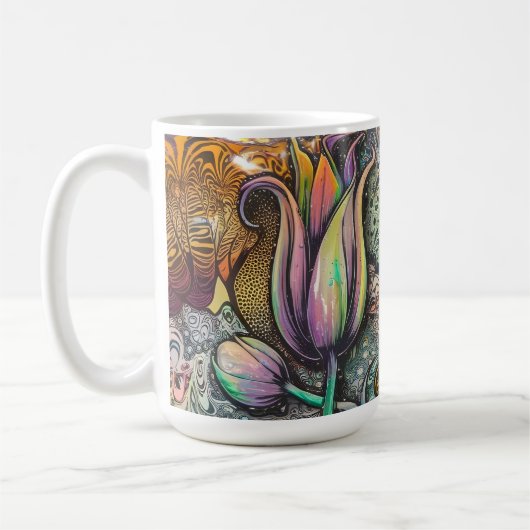 Mug Fleurs Mandala (Gauche)