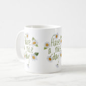 Mug Fleurs marguerites (Devant gauche)
