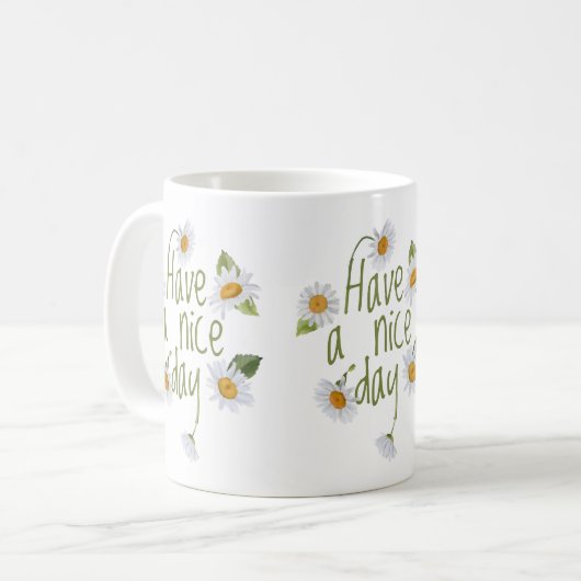 Mug Fleurs marguerites (Devant gauche)