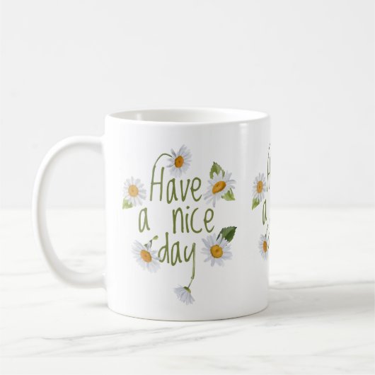 Mug Fleurs marguerites (Gauche)
