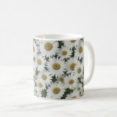 Mug Fleurs marguerites blanches (Devant droit)