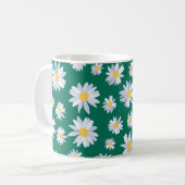 Mug Fleurs marguerites blanches de classe design botan (Devant gauche)