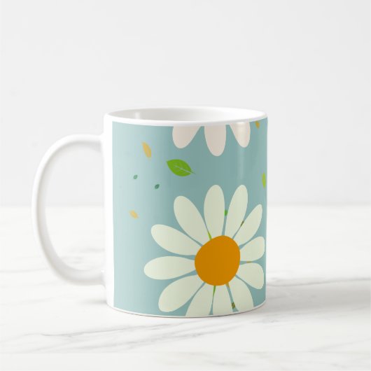 Mug Fleurs marguerites Motif floral Fille pastel arc-e (Gauche)