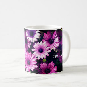 Mug Fleurs marguerites violettes africaines personnali