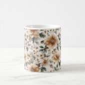 Mug Fleurs Marron Crème (Centre)