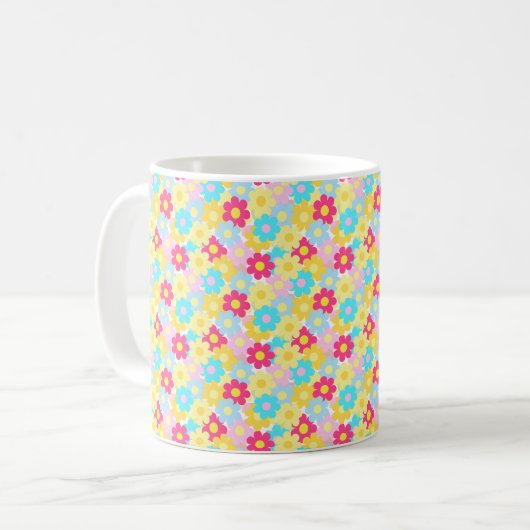 Mug Fleurs mignonnes (Devant gauche)