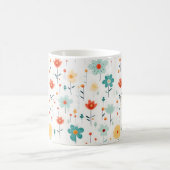 Mug Fleurs mignonnes colorées Motif (Centre)