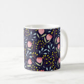 Mug Fleurs mignonnes sans couture motif (Devant droit)