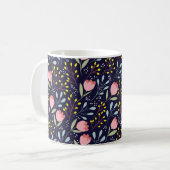 Mug Fleurs mignonnes sans couture motif (Devant gauche)