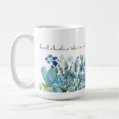 Mug "Fleurs Minces" Bleues (Gauche)