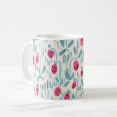 Mug Fleurs minuscules : Aquarelle transparente (Devant gauche)