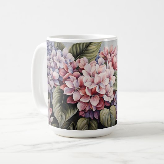 Mug Fleurs mixtes - Fleurs Pastel Classiques (Devant gauche)