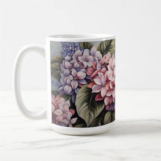 Mug Fleurs mixtes - Fleurs Pastel Classiques (Gauche)