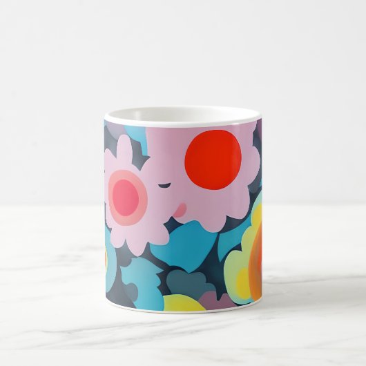 Mug Fleurs mod rétro (Centre)