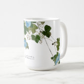 Mug Fleurs Moderne Nom Propre Professionnel (Devant droit)