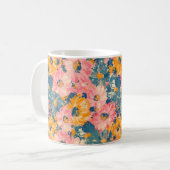 Mug Fleurs modernes colorées Motif floral (Devant gauche)