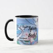 Mug Fleurs modernes ''Printemps à venir'' Art (Gauche)