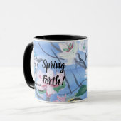 Mug Fleurs modernes ''Printemps à venir'' Art (Devant gauche)