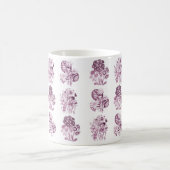 Mug Fleurs monochromes bordeaux (Centre)