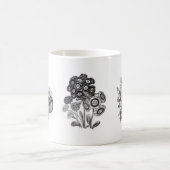 Mug Fleurs monochromes en noir et blanc (Centre)
