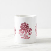 Mug Fleurs monochromes en rouge (Centre)