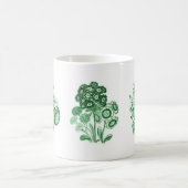 Mug Fleurs monochromes en vert (Centre)