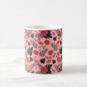 Mug Fleurs motifs et feuilles flamands roses (Centre)